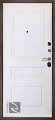 Входная металлическая дверь Райтвер Прадо муар шоко 2 замка 1.5мм металл (Муар шоко + МДФ)