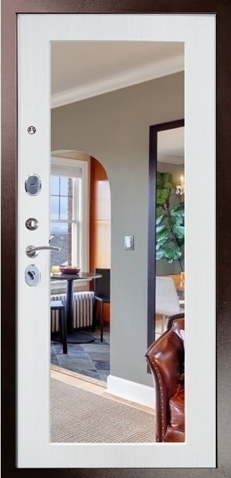 Стальной стандарт Входная дверь Гарда S1 Зеркало Медь, арт. 0002744 - фото №1